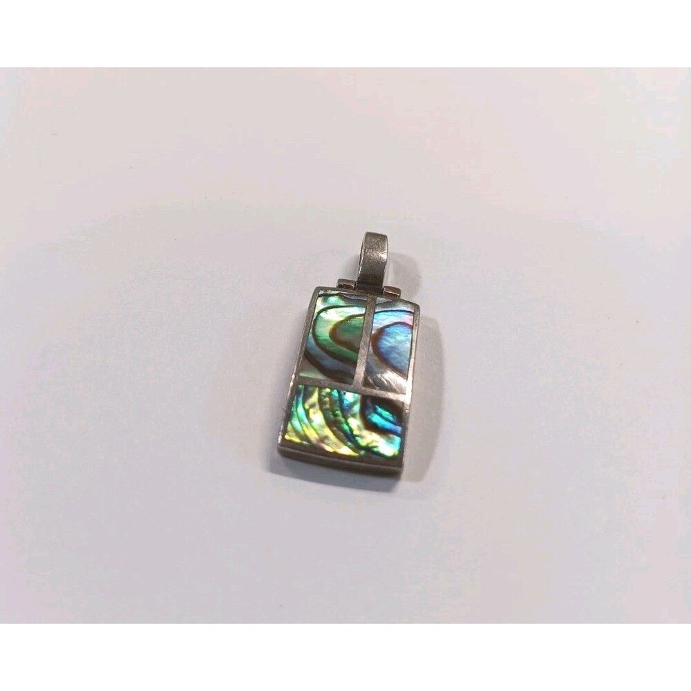 Beautiful Silver 925 Abalone Necklace Pendant